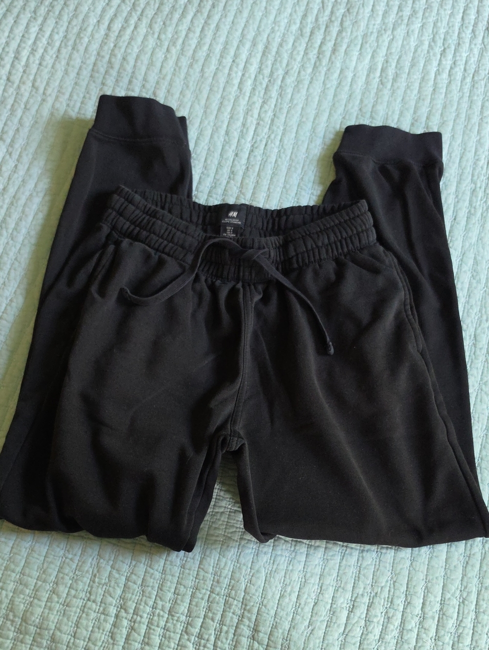 H&M Black Woman's Sweatpants with Drawstring S